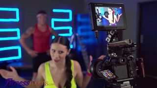 Fitness Rooms Big tits Romanian gym babe Nelly Kent hard fuck after hot workout riding big cock